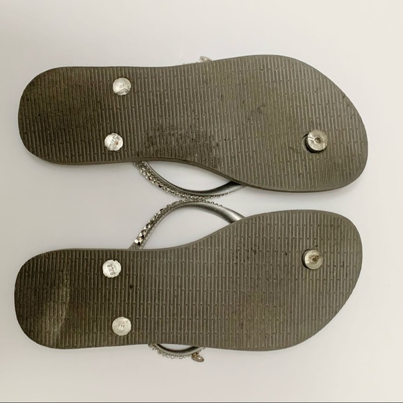 Havaianas Grey and Silver Flip Flops - Picture 12 of 15